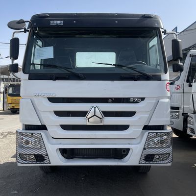 주문 단열 좌석 371HP 6X4 하우오 8L 엔진 용량으로 사용 된 트럭 트랙터 헤드 online manufacture