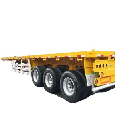 주문 3 4 5 축 40피트 평면 반 트레일러 60피트 높은 화력 13T-16T 멕시코 online manufacture