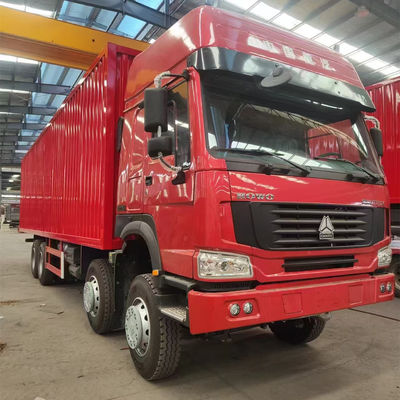 주문 8X4 LHD 371-마력 HOWO 화물 트럭 조정 가능한 스티어링 및 마력 구성 타이어 12.00R20 엔진 WEICHAI online manufacture