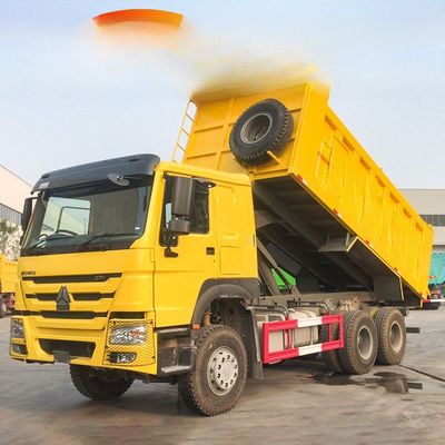 좋은 가격 10 바퀴 371hp 6x4 사용된 25톤 호우 덤프 트럭 온라인으로