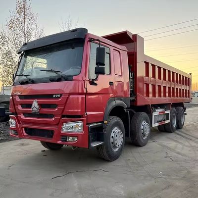 좋은 가격 자동 8x4 371hp 시노트룩 하우오 광산 모래 덤퍼 트럭 40톤 60톤 아프리카 온라인으로