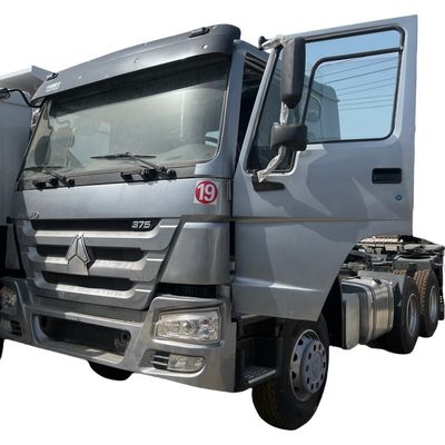 좋은 가격 중고 시노트룩 트랙터 트럭 371HP WEICHAI 디젤 엔진 용량 8L 후방 카메라 온라인으로