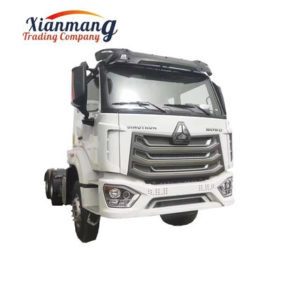 좋은 가격 중고 6*4 10 휠러 400HP Howo NX 말 트랙터 트럭 수동 창문 WEICHAI 엔진 온라인으로