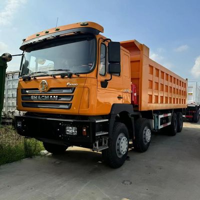 좋은 가격 RHD 8X4 샤크만 덤프 트럭 WEICHAI WP12.375E53 엔진과 사용자 정의 옵션으로 장착 온라인으로