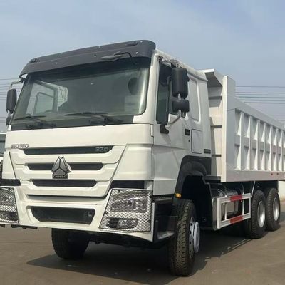 좋은 가격 커스터마이징 할 수 있는 흰색 HOWO 6X4 375HP 덤프 트럭 좌석≤5 컨테이너 길이 5.60 * 2.35 * 1.5mm 유로 2 배출량 표준 온라인으로