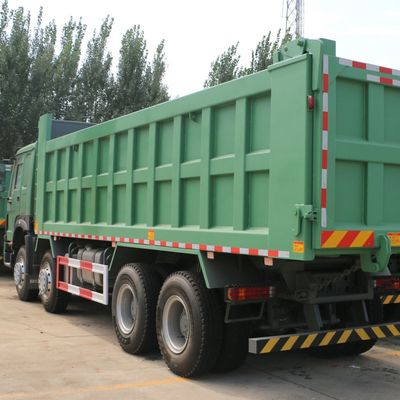 좋은 가격 12.00R20 타이어 타입 HOWO 8x4 유로 2 375HP 왼쪽 드라이브 7.6*2.3*1.5m 화물 상자와 무거운 덤프 트럭 온라인으로